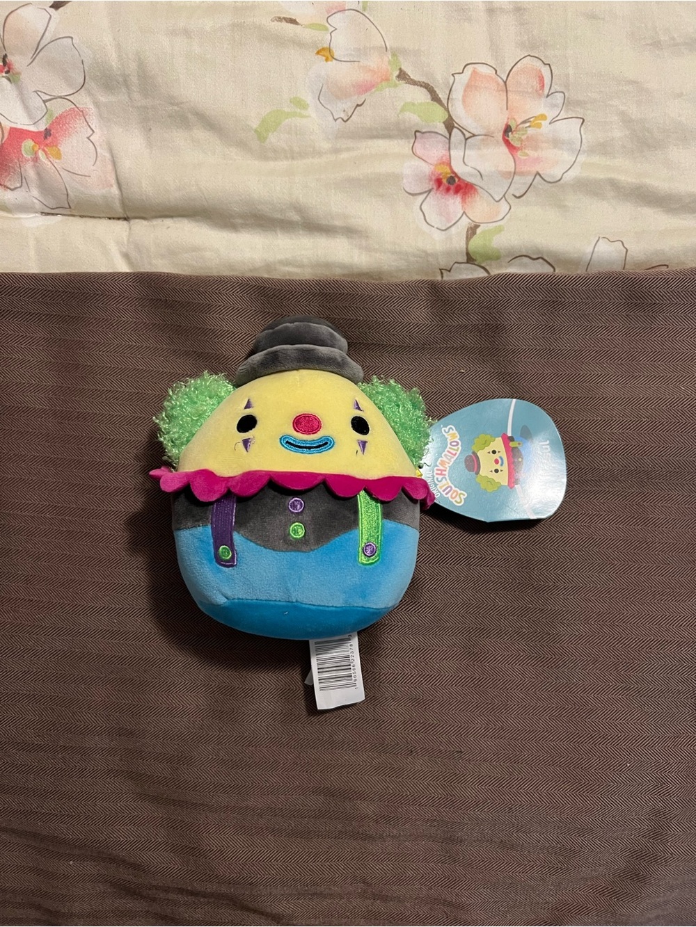 NWT Squishmallow RESUL the Clown Blacklight Squad Plush 3.5"